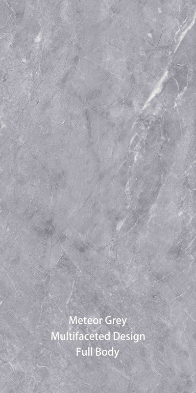600X1200mm Σύγχρονη πέτρα μίμηση γκρίζα γυαλισμένα πλακάκια πορσελάνης για εσωτερικό / εξωτερικό δωμάτιο