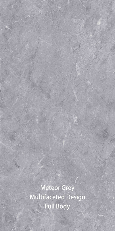 600X1200mm Σύγχρονη πέτρα μίμηση γκρίζα γυαλισμένα πλακάκια πορσελάνης για εσωτερικό / εξωτερικό δωμάτιο