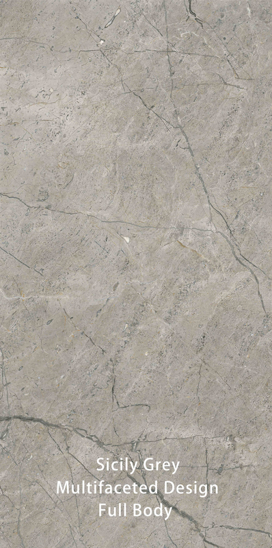 600 X 1200 MM Γκρι Βίντεζ με υφή πέτρας αντιγραφή επιφάνειας μοντέρνα πλακάκια μπάνιου