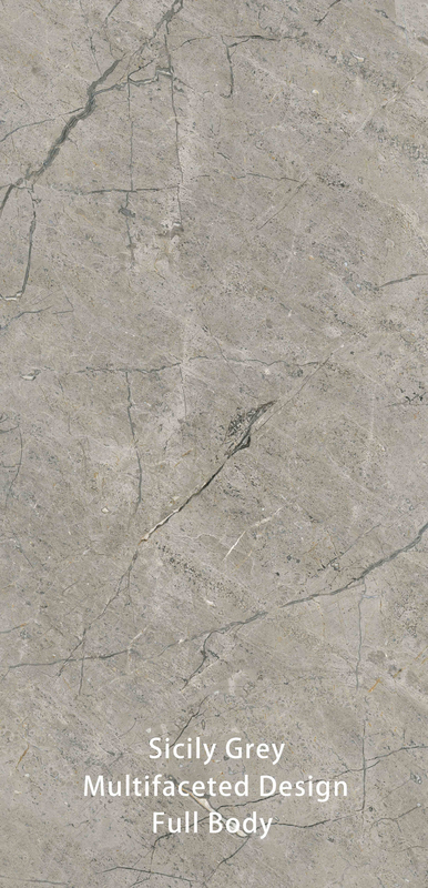 600 X 1200 MM Γκρι Βίντεζ με υφή πέτρας αντιγραφή επιφάνειας μοντέρνα πλακάκια μπάνιου